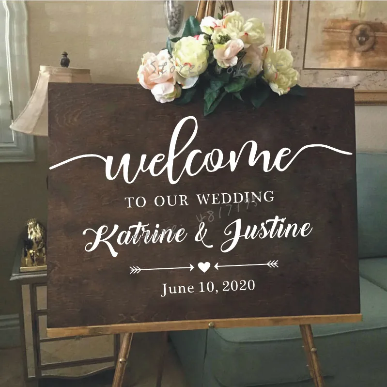 Welcome Wedding Party Vinyl Decals Custom Design Engagement Mirror Wall Sticker Wedding Décor Custom Any Names Vinyl Mural AZ842
Welcome Wedding Party Vinyl Decals Custom Design Engagement Mirror Wall Sticker Wedding Décor Custom Any Names Vinyl Mural AZ842