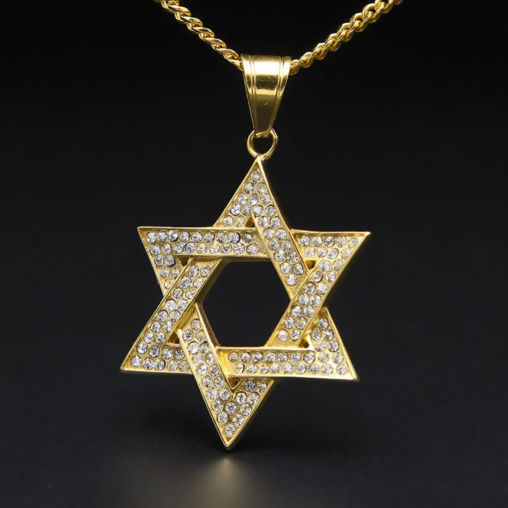 gold silver plated hip hop iced out bling Star of David Pendant Necklace with 60cm cuban link chain fashion necklaces jewelry
gold silver plated hip hop iced out bling Star of David Pendant Necklace with 60cm cuban link chain fashion necklaces jewelry