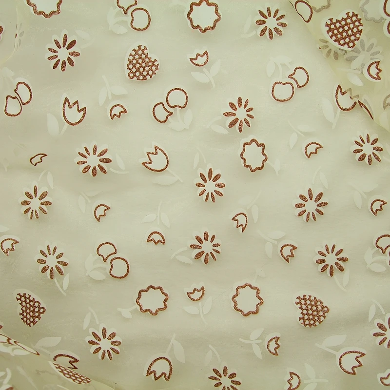 1 meter white print mix light coffee sparkles flower fruitsweet heart soft Organza 60inch width for wedding party curtain
1 meter white print mix light coffee sparkles flower fruitsweet heart soft Organza 60inch width for wedding party curtain