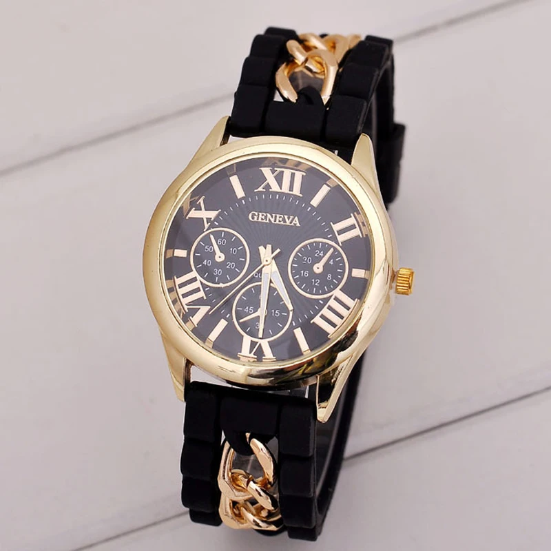 Women Bracelet Watch Geneva Famous Brand Ladies Silicone Roman Numerals Analog Quartz Wrist Watch Clock Relojes Mujer 2017
Women Bracelet Watch Geneva Famous Brand Ladies Silicone Roman Numerals Analog Quartz Wrist Watch Clock Relojes Mujer 2017