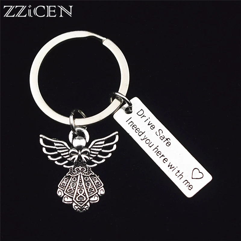 New 2019 Drive Safe I Love You Keychain Couples Boyfriend Girlfriend Husband Wife Gifts Jewelry Guardian Angel Keyring Key Chain
New 2019 Drive Safe I Love You Keychain Couples Boyfriend Girlfriend Husband Wife Gifts Jewelry Guardian Angel Keyring Key Chain