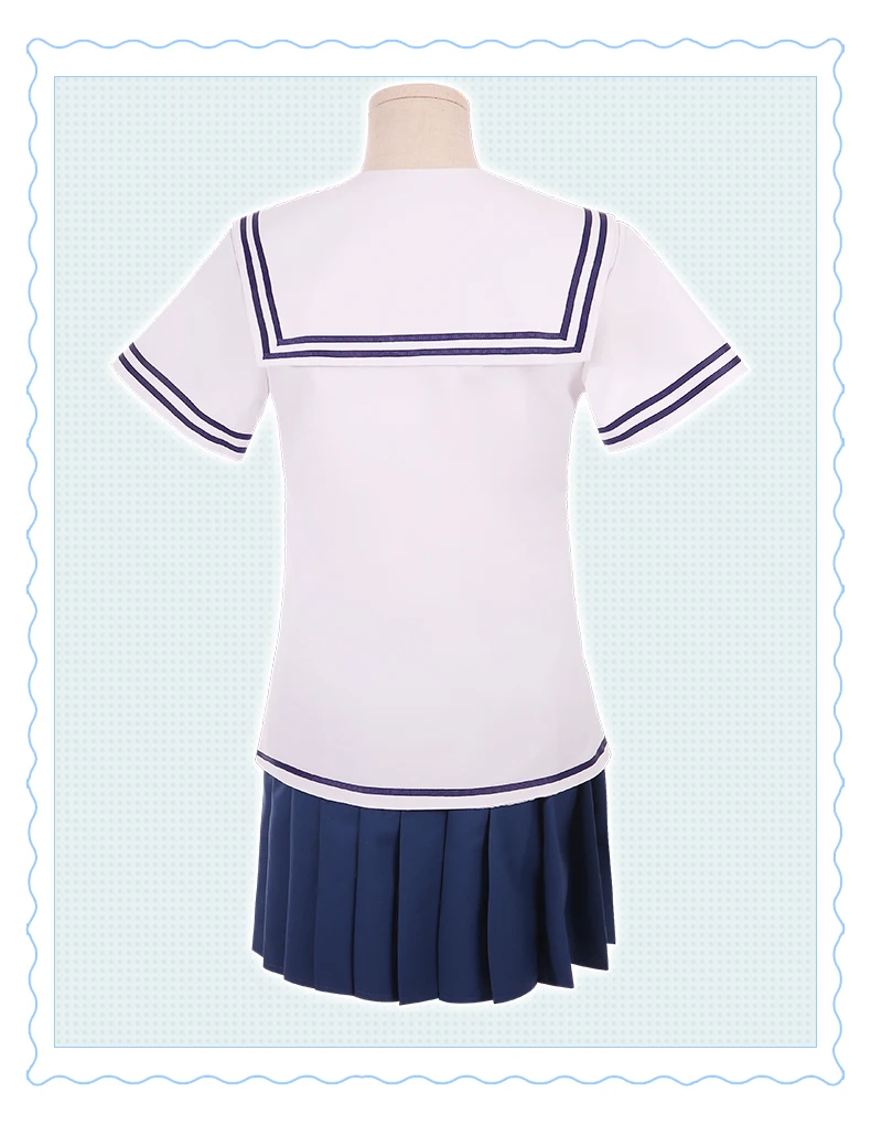 Anime Fruits Basket 2019 Cosplay Costume Tohru Honda Summer JK School Uniform Girls Cosplay Clothes (9)