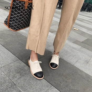 SOPHITINA Casual Women Pumps Genuine Leather Round Toe Mixed Colors Lace-Up Spring Shoes Fashion Cross-tied Handmade Pumps SO70 
SOPHITINA Casual Women Pumps Genuine Leather Round Toe Mixed Colors Lace-Up Spring Shoes Fashion Cross-tied Handmade Pumps SO70