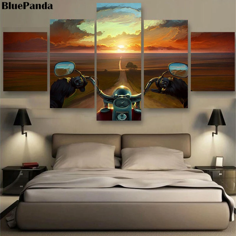 David Mann Biker Rider 5 Pieces Canvas Painting Oil Print Poster Wall Art HD Picture For Living Room Home Decor
David Mann Biker Rider 5 Pieces Canvas Painting Oil Print Poster Wall Art HD Picture For Living Room Home Decor