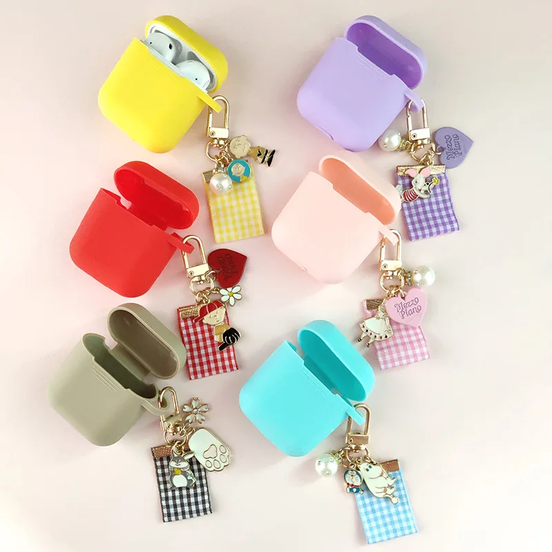 Cute Cartoon Pearl Keychain Silicone Case for Apple Airpods Case Accessories Bluetooth Earphone Headphone Protective Cover Box
Cute Cartoon Pearl Keychain Silicone Case for Apple Airpods Case Accessories Bluetooth Earphone Headphone Protective Cover Box