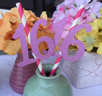 Happy 16th Birthday Party Accessories decoration pink Sweet 16 sixteen Paper Straws
Happy 16th Birthday Party Accessories decoration pink Sweet 16 sixteen Paper Straws
