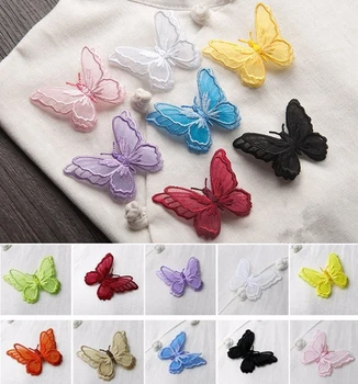 10Pcs/lot 3D double layer butterfly embroidered lace applique affixed clothes patch Self adhesive
10Pcs/lot 3D double layer butterfly embroidered lace applique affixed clothes patch Self adhesive