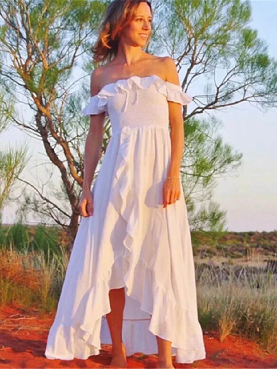 Ruffles White Long Dress Women Summer Clothes 2019 Vintage Loose Dresses Boho Bohemian Beach Party Hippie Maxi Dress
Ruffles White Long Dress Women Summer Clothes 2019 Vintage Loose Dresses Boho Bohemian Beach Party Hippie Maxi Dress