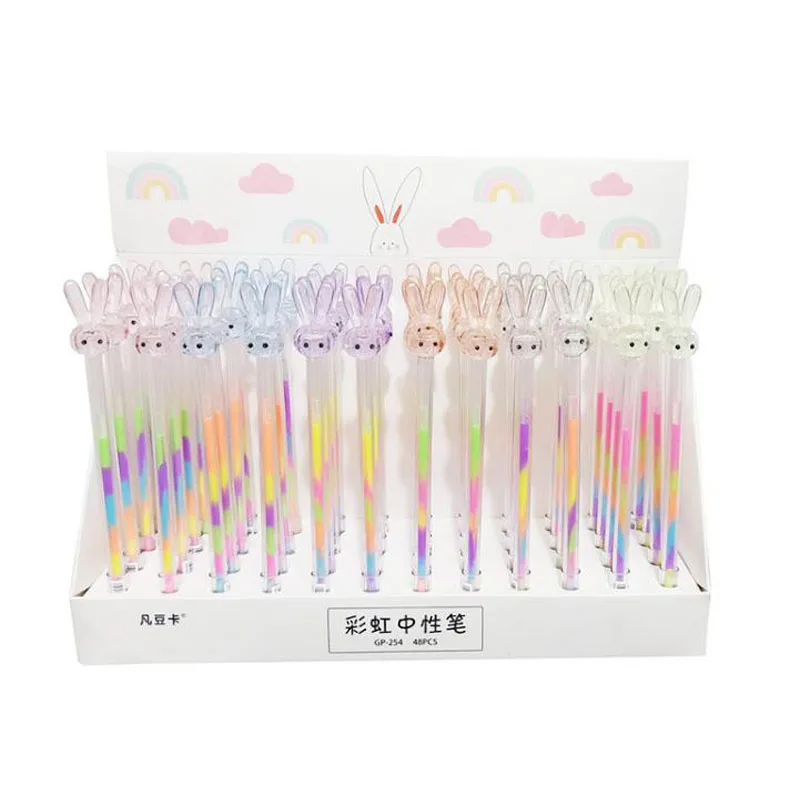 4 Pcs Kawaii 0.5mm Rainbow Rabbit Gel Pen Signature Pen Ink Black Escolar Papelaria School Office Supply Student Gift
4 Pcs Kawaii 0.5mm Rainbow Rabbit Gel Pen Signature Pen Ink Black Escolar Papelaria School Office Supply Student Gift