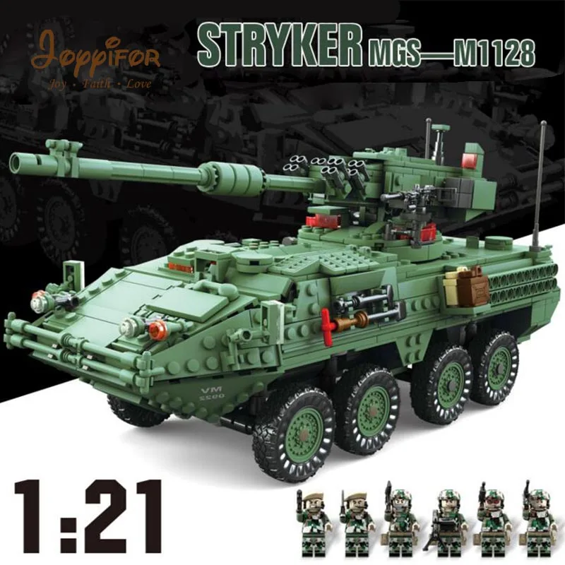 Joyyifor 1678PCS Century Military MGS-M1128 TANKS Minifigure Building Blocks set Armored vehicles DIY Bricks Toys for Children
Joyyifor 1678PCS Century Military MGS-M1128 TANKS Minifigure Building Blocks set Armored vehicles DIY Bricks Toys for Children