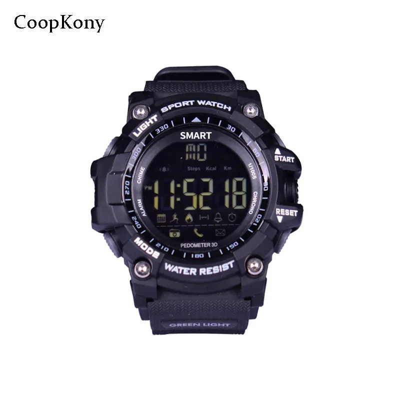 

Coopkony Smart Watch Pedometer Smartwatch Call Message Remind Smart Wristwatch Waterproof Men Watches for IOS Android Phone