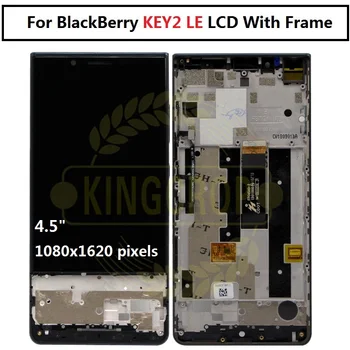 For BlackBerry key2 le LCD Display Touch Screen digitizer Panel Assembly with frame BBE100-1 For BlackBerry keytwole LCD