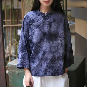 New tops spring blusa feminina chemise femme cotton linen blouse Chinese retro shirt high-grade tie vestito donna haut femme
New tops spring blusa feminina chemise femme cotton linen blouse Chinese retro shirt high-grade tie vestito donna haut femme