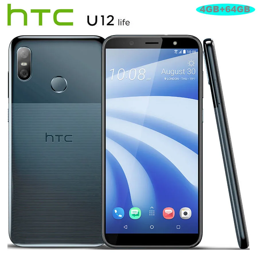 

NEW HTC U12 Life 4G LTE Mobile Phone 6.0 inch Snapdragon 636 OctaCore 4GB RAM 64GB ROM 16MP+5MP Camera Android 8.1 Smart Phone