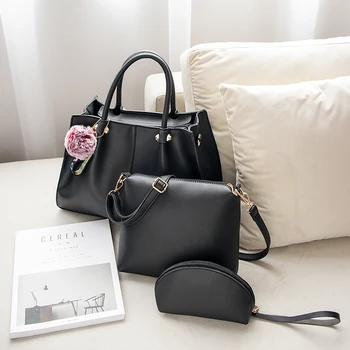 Simple Women Bag Composite Handbags 3PCS/Set PU Leather Female Shoulder Bags Solid Designer Ladies Messenger Bag Casual Totes
Simple Women Bag Composite Handbags 3PCS/Set PU Leather Female Shoulder Bags Solid Designer Ladies Messenger Bag Casual Totes