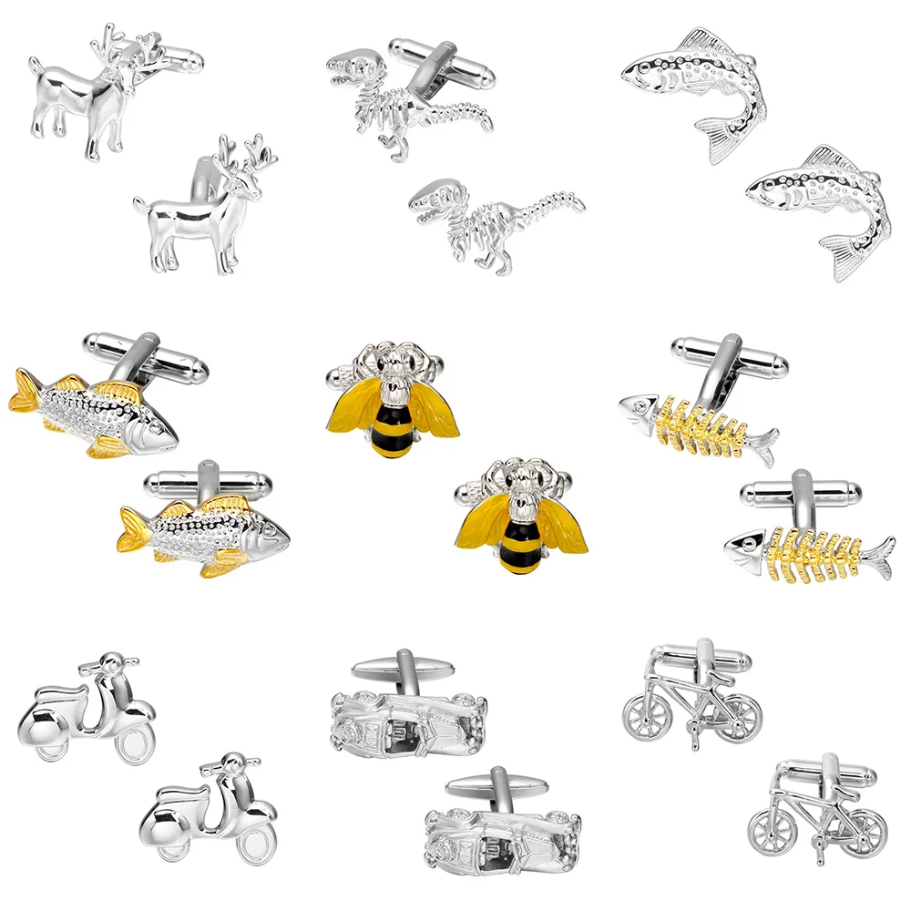 MeMolissa Hot Sale 18 Styles Silver Gold Animal/Car Design Cufflinks 1 Pair Men Jewelry Free Shipping Biggest Promotion
MeMolissa Hot Sale 18 Styles Silver Gold Animal/Car Design Cufflinks 1 Pair Men Jewelry Free Shipping Biggest Promotion