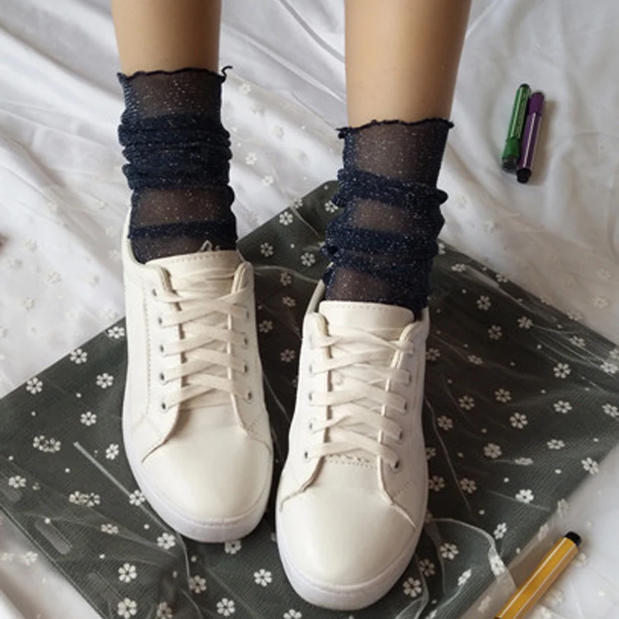 60 Pairs Sexy Women Lady Girl Summer Glitter Mesh Ankle Socks Soft Elasticity Gauze Fishnet Socks Mesh Transparent Funny Socks
60 Pairs Sexy Women Lady Girl Summer Glitter Mesh Ankle Socks Soft Elasticity Gauze Fishnet Socks Mesh Transparent Funny Socks