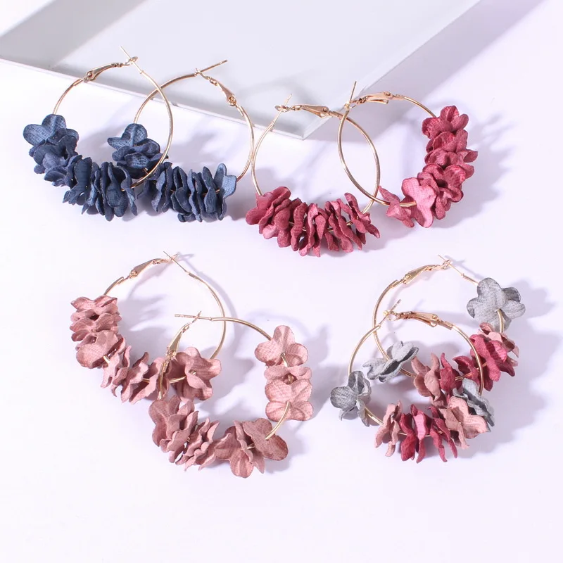 MINHIN New Arrival Fabric Flower Drop Earrings For Women Colorful Petal Romantic Earrings Fashion Wedding Jewelry Gift Brincos
MINHIN New Arrival Fabric Flower Drop Earrings For Women Colorful Petal Romantic Earrings Fashion Wedding Jewelry Gift Brincos
