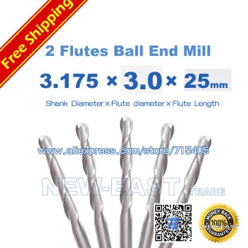 10pcs 3.175*25mm Two Flutes 2 flutes Ball Nose End Mill Cutting Tools Wood Router Cutters Acryl PVC 3D Relief
10pcs 3.175*25mm Two Flutes 2 flutes Ball Nose End Mill Cutting Tools Wood Router Cutters Acryl PVC 3D Relief