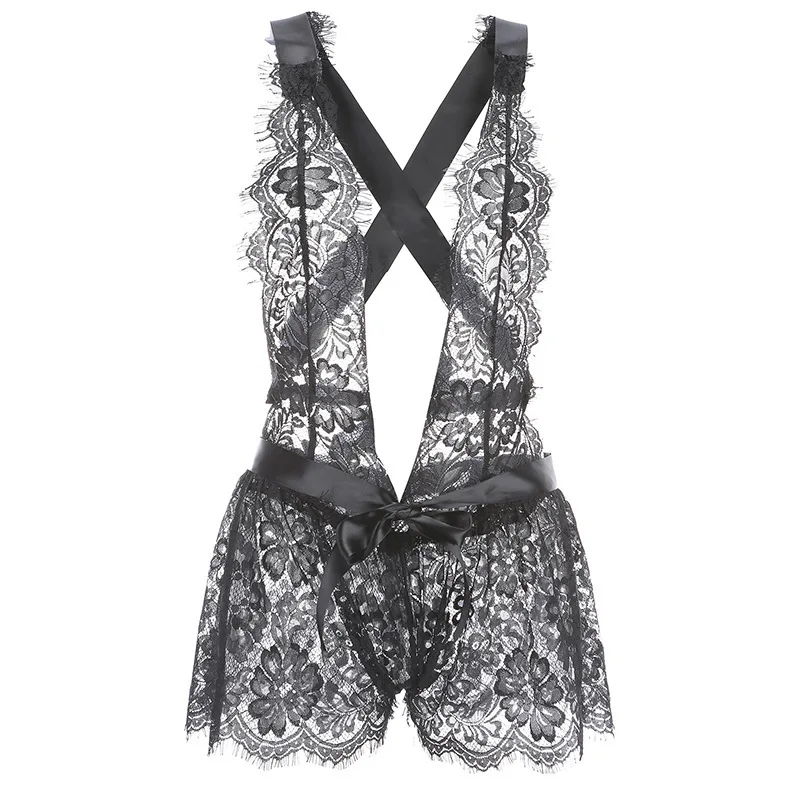 Lisacmpvnel Flower Lace Women Onesies Taste Bow Bandage Stype Deep V Sexy Lingerie
Lisacmpvnel Flower Lace Women Onesies Taste Bow Bandage Stype Deep V Sexy Lingerie