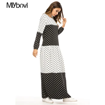 Autumn long polka dot Black White dress Women Vintage O neck maxi dress vestidos 2018 Female Long Vestidos Turkish Caftan Duba
Autumn long polka dot Black White dress Women Vintage O neck maxi dress vestidos 2018 Female Long Vestidos Turkish Caftan Duba
