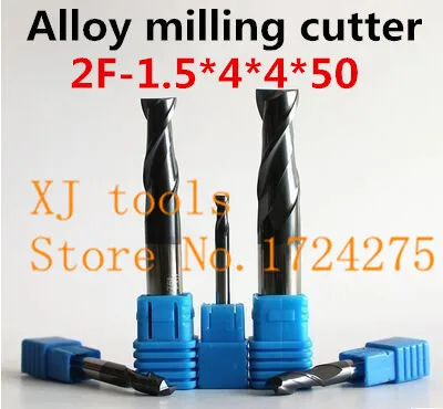 

Free Delivery 2F-1.5*4*4*50mm NEW Micro Solid Carbide End Mill CNC Milling Cutter Tool Bits For Steel Milling