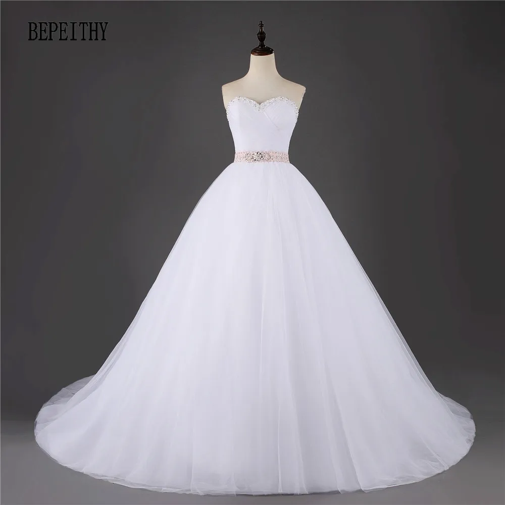 BEPEITHY Princess Ball Gown Pretty Tulle Wedding Dress With Detachable Sash Vestidos De Novia Casamento Bride Wedding Dress 2019
BEPEITHY Princess Ball Gown Pretty Tulle Wedding Dress With Detachable Sash Vestidos De Novia Casamento Bride Wedding Dress 2019