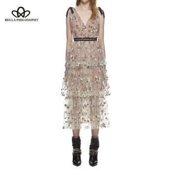 Bella Philosophy Portrait Deep V Neck Backless Spaghetti Strap Sheer Mesh Dress Women Retro Star Sequined Embroidery Long Dress
Bella Philosophy Portrait Deep V Neck Backless Spaghetti Strap Sheer Mesh Dress Women Retro Star Sequined Embroidery Long Dress