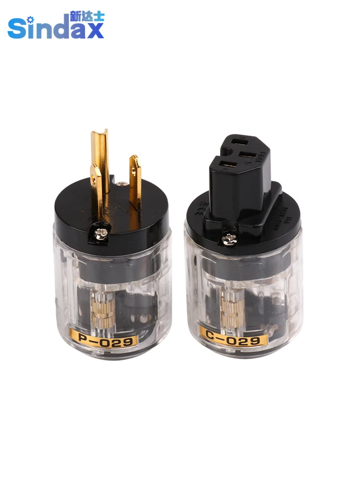 Sindax US P-029 /C-029 Fever plug the power cord transparent shell IEC Power plug connector for Oyaide 2PCS Drop shipping
Sindax US P-029 /C-029 Fever plug the power cord transparent shell IEC Power plug connector for Oyaide 2PCS Drop shipping