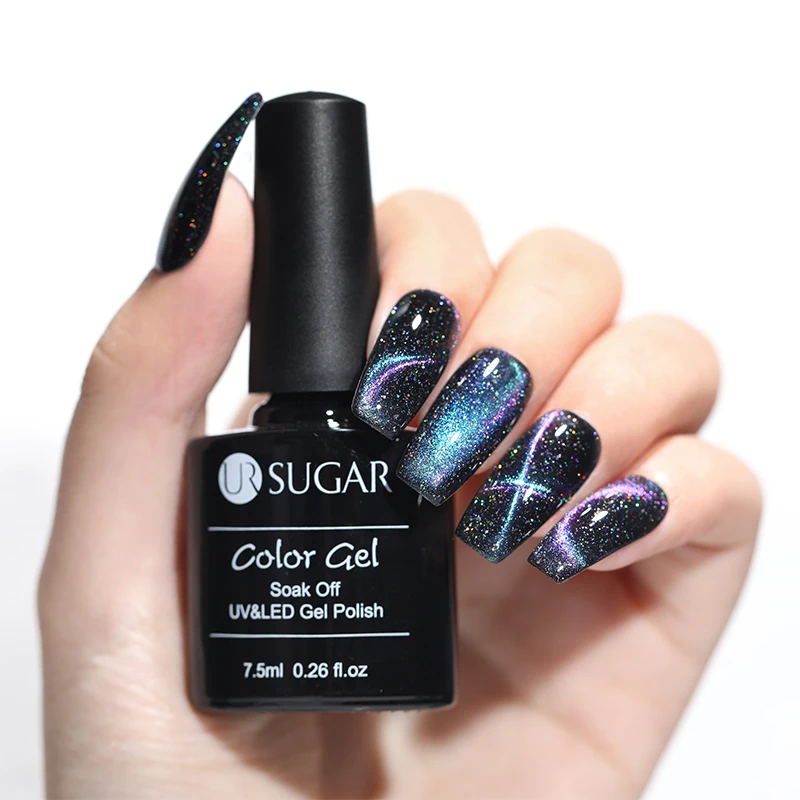 UR SUGAR 7.5ml Holographic Cat 3D Eye Soak Off Nail Gel Polish Semi Permanent UV Gel Lacquer Black Base Needed
UR SUGAR 7.5ml Holographic Cat 3D Eye Soak Off Nail Gel Polish Semi Permanent UV Gel Lacquer Black Base Needed