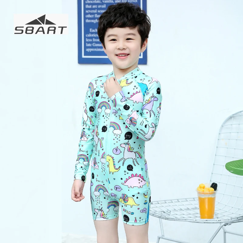 Sbart 2pcs Cartoon One-piece Swimwear for Boys Girls Front Zipper Sunscreen Kids Beach Suit 3-11Y Short Sleeve Swimming Suit
Sbart 2pcs Cartoon One-piece Swimwear for Boys Girls Front Zipper Sunscreen Kids Beach Suit 3-11Y Short Sleeve Swimming Suit
