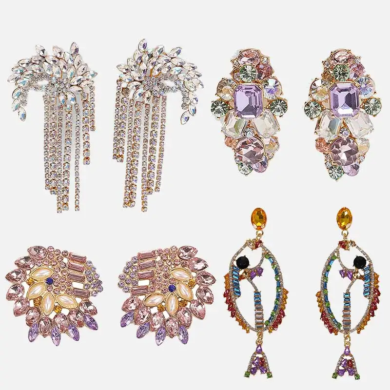 Dvacaman Nigerian Bridal Crystal Earrings for Women Flower Fish Statement Earrings Wedding Girls Chic Rhinestone Drop Earrings
Dvacaman Nigerian Bridal Crystal Earrings for Women Flower Fish Statement Earrings Wedding Girls Chic Rhinestone Drop Earrings