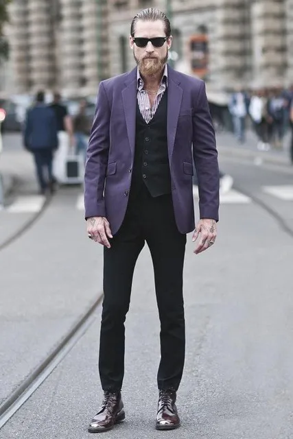2018 Latest Designs Purple Men Suit Custom Fashion Suits Sets Elegant Party Tuxedos Men's Daily Work Wear Suit(Jacket+Pant+Vest)
2018 Latest Designs Purple Men Suit Custom Fashion Suits Sets Elegant Party Tuxedos Men's Daily Work Wear Suit(Jacket+Pant+Vest)