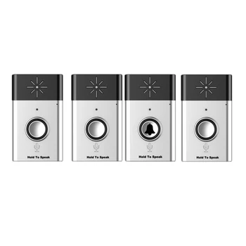 300M Wireless Doorbell Door Chime Button Bell Voice Intercom Doorbell with 1 Transmitter+3 Receivers
300M Wireless Doorbell Door Chime Button Bell Voice Intercom Doorbell with 1 Transmitter+3 Receivers