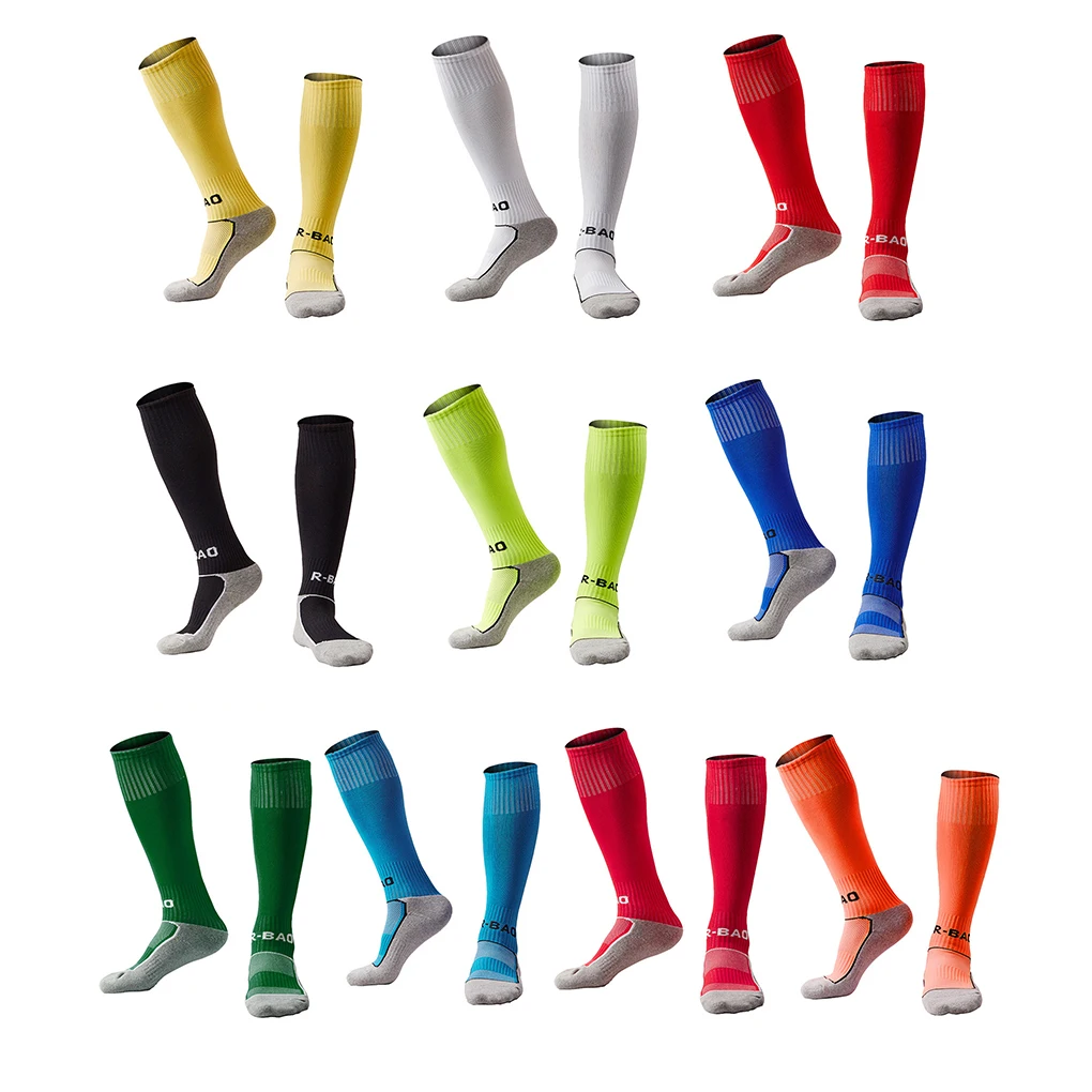 R-BAO Children Boys Girl Fashion School Football Socks Towel Bottom Good Breathability Kids Sports High Quality Long | Спорт и