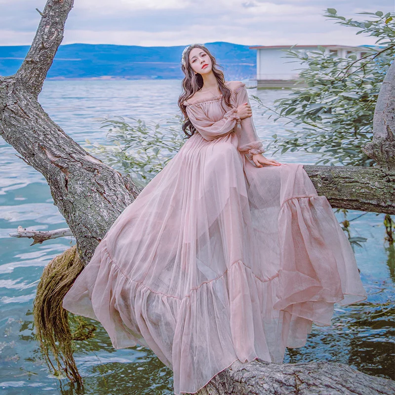 2019 Summer Maxi Embroidery Voile Long Women Dress for Travel Full Sleeve Dress Fairy Party Dresses Court Style Ankle-Length
2019 Summer Maxi Embroidery Voile Long Women Dress for Travel Full Sleeve Dress Fairy Party Dresses Court Style Ankle-Length