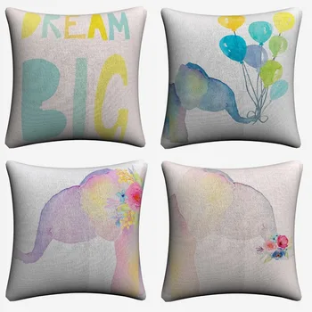 Floral Elephant Girls Boys Dream Cotton Linen Cushion Cover For Sofa Seat Car 45x45cm Throw Pillow Case Home Decor Almofada
Floral Elephant Girls Boys Dream Cotton Linen Cushion Cover For Sofa Seat Car 45x45cm Throw Pillow Case Home Decor Almofada