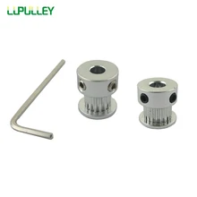 LUPULLEY GT2 koło pasowe 20 zęby 16 T otwór 5mm 2GT koło pasowe Aluminium koło rozrządu koła nadające się do pas synchroniczny 6mm szerokość(China)