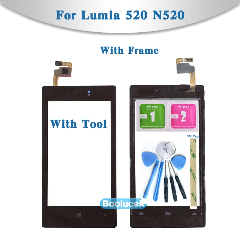 Сенсорный экран 4 0 &quotдля Nokia Lumia 520 525 N520 N525 дигитайзер сенсорного экрана внешнее