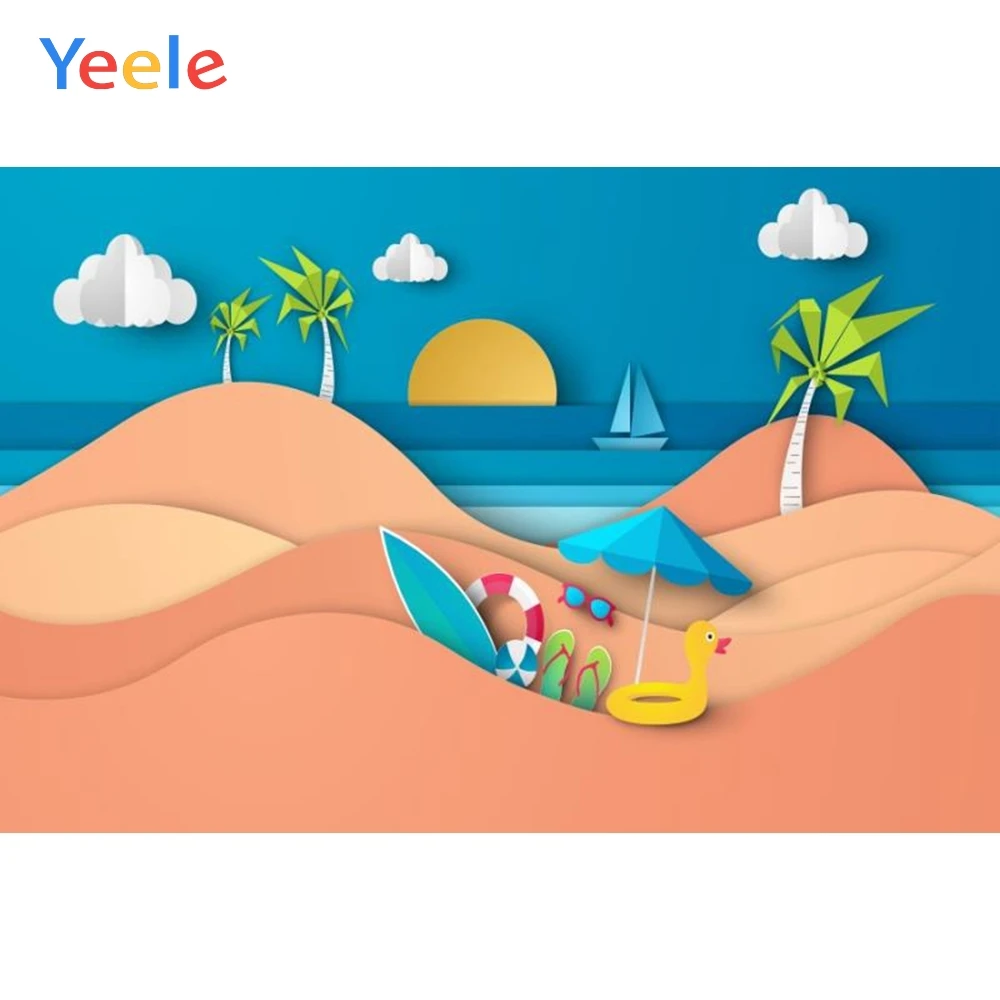 Yeele Cartoon Sea Beach Backdrops Palm Tree White Cloud Portrait Photography Backdrop Photographic Background Photo Studio
Yeele Cartoon Sea Beach Backdrops Palm Tree White Cloud Portrait Photography Backdrop Photographic Background Photo Studio