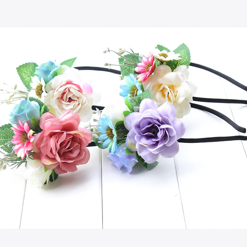 Headpiece Floral Crown Boho hair flower accessory Stretch Headband Bridal fabric flower headband birthday shower gift photo prop
Headpiece Floral Crown Boho hair flower accessory Stretch Headband Bridal fabric flower headband birthday shower gift photo prop