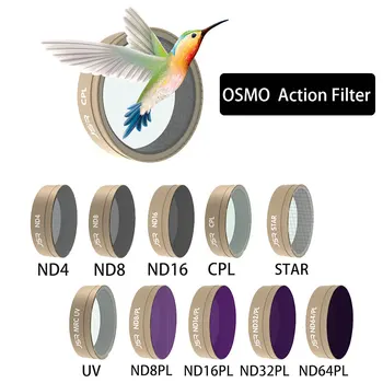 Osmo Action Filter ND 4 8 16 32/CPL/UV/Star Optical Glass Lens Filters Set For DJI Osmo Action Sport Camera Lenses Accessories
Osmo Action Filter ND 4 8 16 32/CPL/UV/Star Optical Glass Lens Filters Set For DJI Osmo Action Sport Camera Lenses Accessories