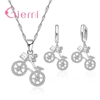 Unique Bike Style Punk 925 Sterling Silver Jewelry Sets For Women Men Rhinestone 18" Chain Anniversary Party Jewelry Sets
Unique Bike Style Punk 925 Sterling Silver Jewelry Sets For Women Men Rhinestone 18" Chain Anniversary Party Jewelry Sets