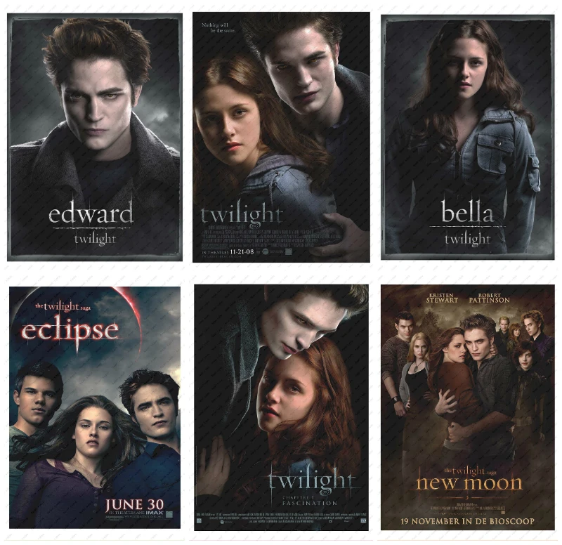 Twilight Kristen Stewart / Robert Pattinson Retro Kraft Paper Movie Poster Painting/wall sticker /White kraft poster
Twilight Kristen Stewart / Robert Pattinson Retro Kraft Paper Movie Poster Painting/wall sticker /White kraft poster