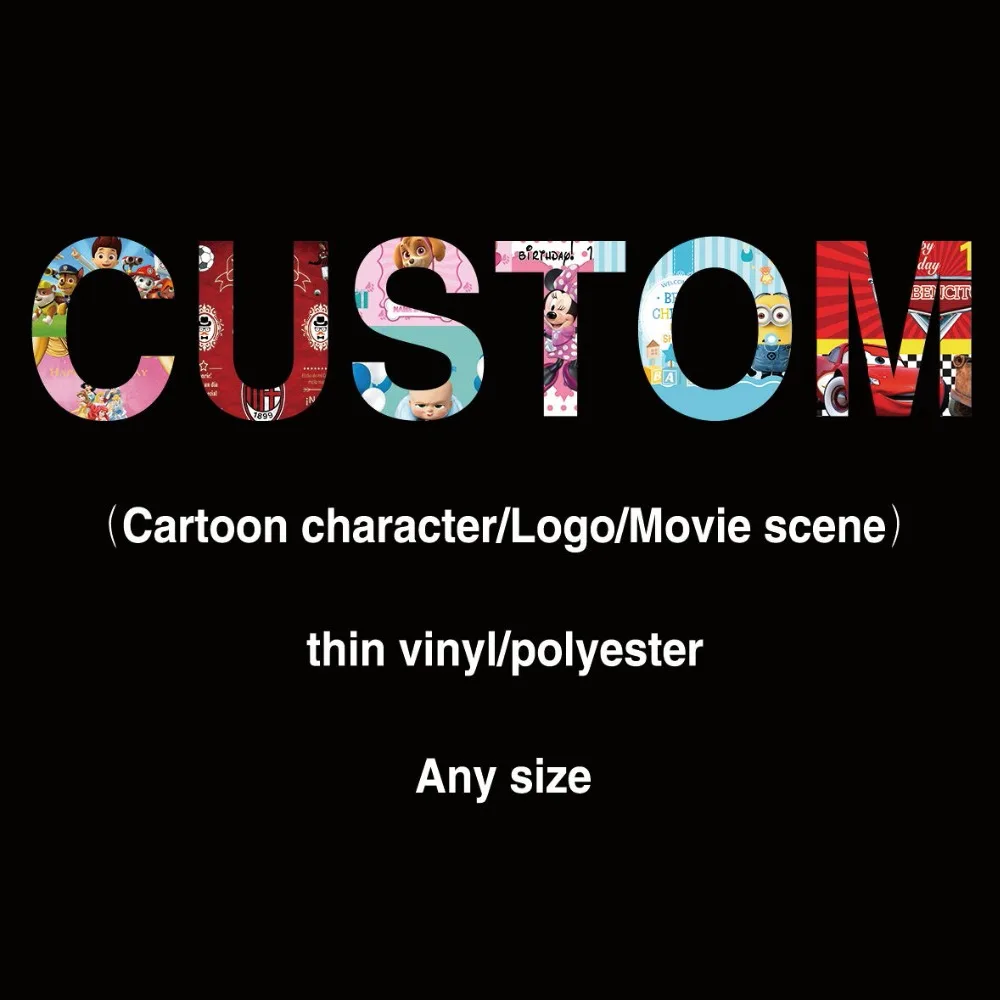 Allenjoy customize background various cartoon characters movie scene logo children birthday party backdrop PLEASE CONTACT US
Allenjoy customize background various cartoon characters movie scene logo children birthday party backdrop PLEASE CONTACT US