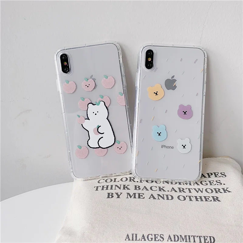 Cute case bear pattern for iphone XS MAX XR X 6 6S 7 8 plus Anti-fall cartoon candy bear transparent fundas INS hot coque cover
Cute case bear pattern for iphone XS MAX XR X 6 6S 7 8 plus Anti-fall cartoon candy bear transparent fundas INS hot coque cover