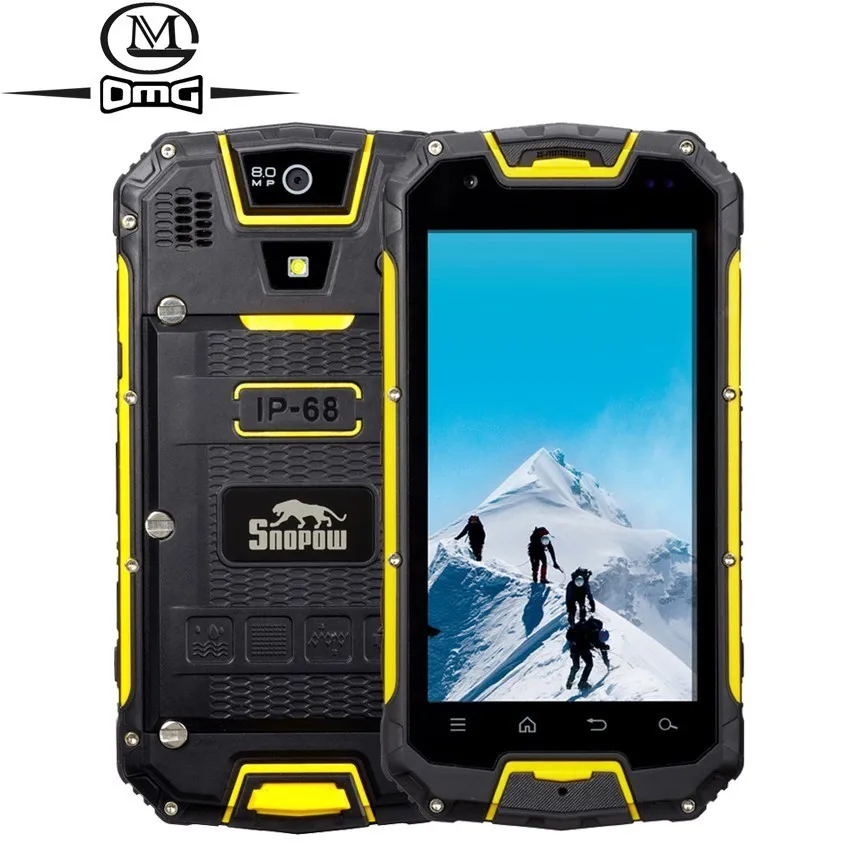 Snopow M5 IP68 Waterproof shockproof mobile phone 2GB+16GB 4.5" Android 5.1 PPT NFC OTG 13.0MP Dual SIM 4G LTE Smartphone
Snopow M5 IP68 Waterproof shockproof mobile phone 2GB+16GB 4.5" Android 5.1 PPT NFC OTG 13.0MP Dual SIM 4G LTE Smartphone