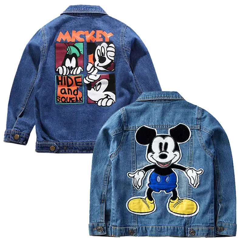 Girls Jackets 2019 Spring Autumn Denim Kids Boy Coat Long Sleeve Outwear Cartoon Mickey Printed Baby Children's Jean Clothes Top
Girls Jackets 2019 Spring Autumn Denim Kids Boy Coat Long Sleeve Outwear Cartoon Mickey Printed Baby Children's Jean Clothes Top