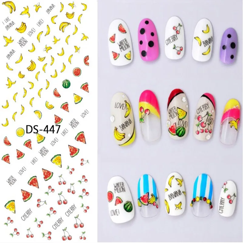 1 Pc Colorful Flower Deer Bird Cactus Fruit Watermark Large Sheet Decal Sticker DS-440-449 Japan Manicure Nail Sticker
1 Pc Colorful Flower Deer Bird Cactus Fruit Watermark Large Sheet Decal Sticker DS-440-449 Japan Manicure Nail Sticker