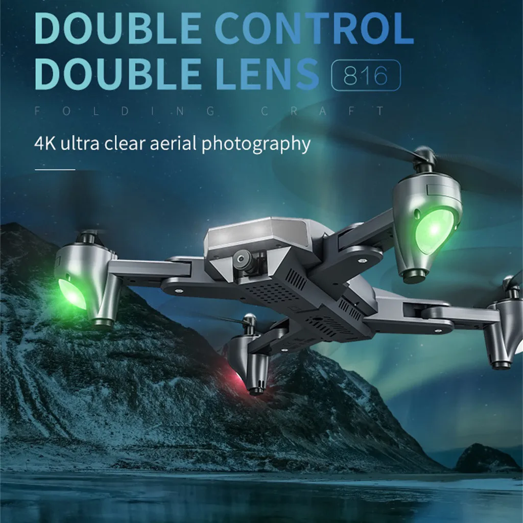 HIINST VISUO XS816 Foldable Quadcopter Dual Camera WiFi 4K+0.3MP Optical Flow RC Drone Cfly Dream Drone Follow Me 19APR22 P35
HIINST VISUO XS816 Foldable Quadcopter Dual Camera WiFi 4K+0.3MP Optical Flow RC Drone Cfly Dream Drone Follow Me 19APR22 P35